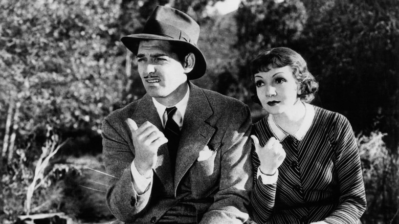 Clark Gable and Claudette Colbert in It Happened One Night