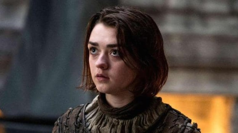 Maisie Williams as Arya in Game of Thrones