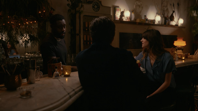 Dayo Okeniyi, Sebastian Stan, and Daisy Edgar Jones in Fresh