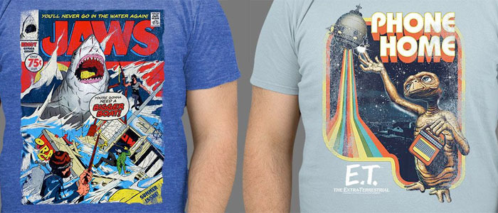 ET and Jaws T-Shirts