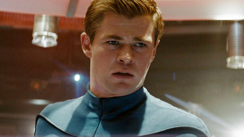 Chris Hemsworth as George Kirk in Star Trek