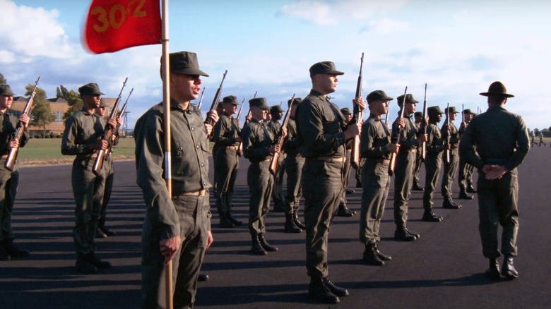 Soldiers training in Full Metal Jacket
