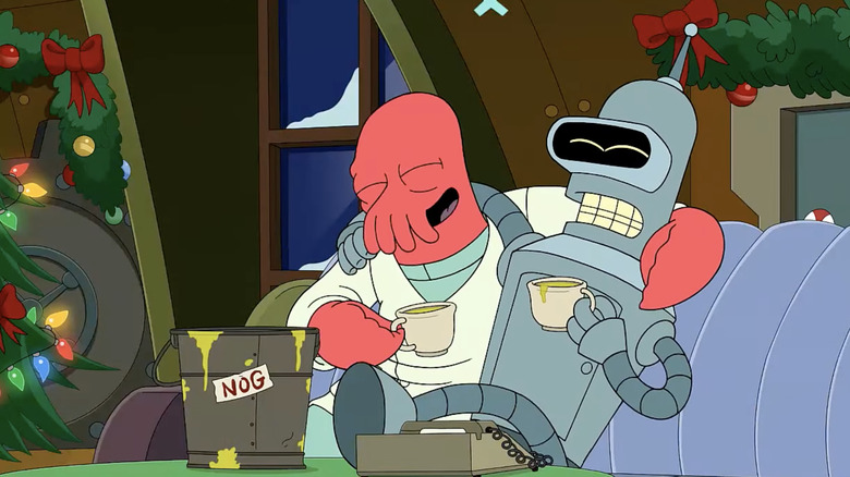 Futurama XMas Zoidberg Bender