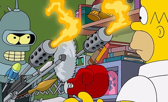 Futurama Simpsons Crossover Episode