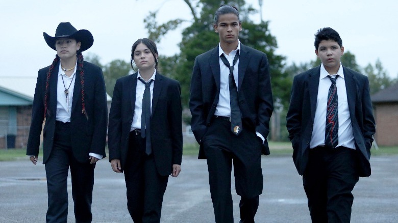 Paulina Alexis, Devery Jacobs,D'Pharaoh Woon-A-Tai, Lane Factor, Reservation Dogs