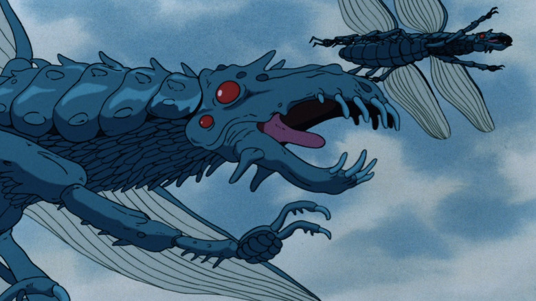 Nausicaä de la Vallée du Vent - dragon volant comme des insectes