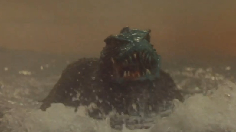 Gamera rising from the ocean