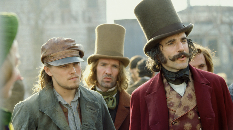 Leonardo Dicaprio and Daniel Day-Lewis in Gangs of New York