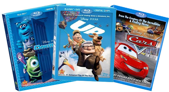 pixar blu-rays