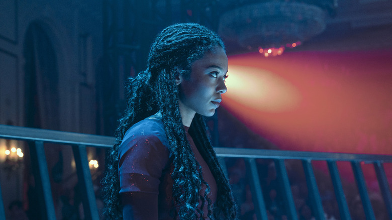 Jaz Sinclair as Marie Moreau looking focused on Gen V