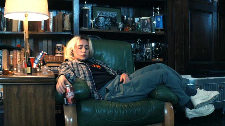 Gen V, Emma trying to relax at a frat party