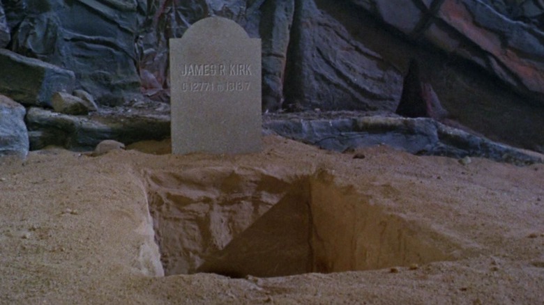A tombstone for James R. Kirk on Star Trek