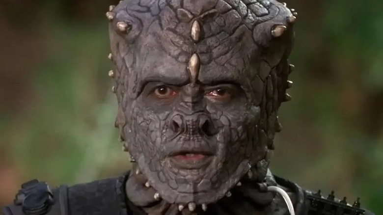 A closeup of  Jem'Hadar soldier from Star Trek: Deep Space Nine