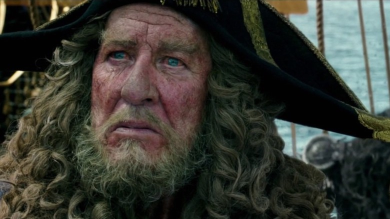 Geoffrey Rush in Pirates of the Caribbean