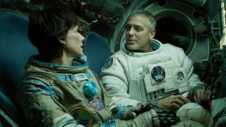 George Clooney Sandra Bullock in Gravity