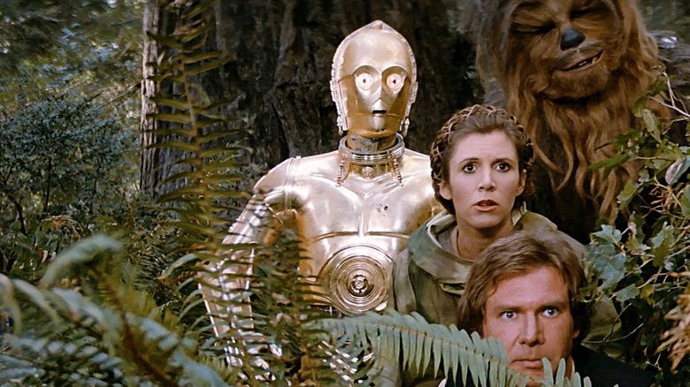 Return of the Jedi Carrie Fisher and Harrison Ford