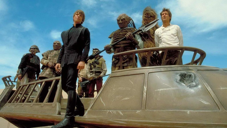 Return of the Jedi Mark Hamill and Harrison Ford