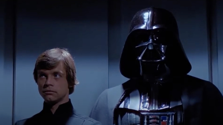 Return of Jedi Luke Skywalker and Darth Vader elevator