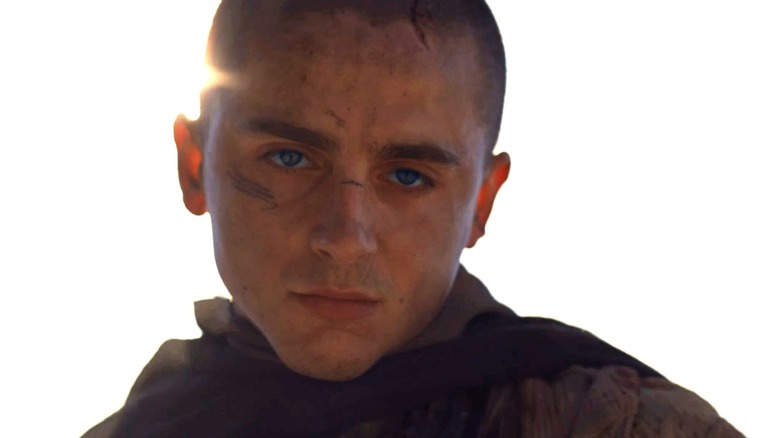 A bald Paul Atreides contemplating the cost of his crusade in Dune: Part Three