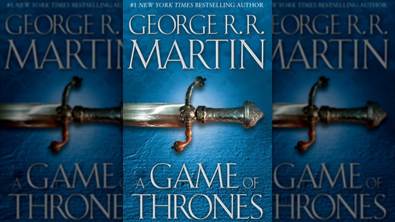 A Game of Thrones book cover
