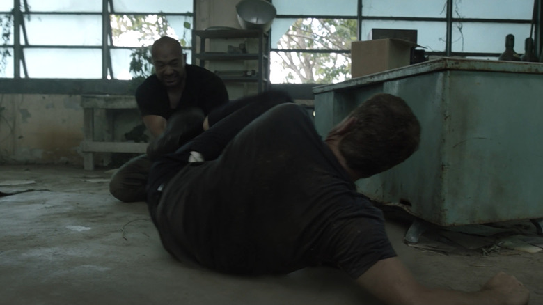 The one-take fight scene from Plane