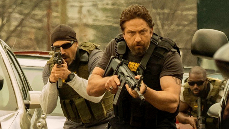 Gerard Butler packs some high-caliber weapons as Big Nick O'Brien in Den of Thieves