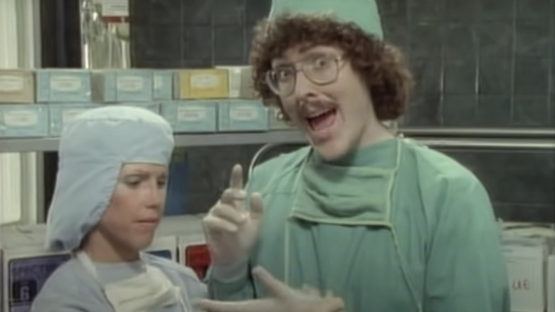 "Weird Al" Yankovic in the "Like a Surgeon" music video
