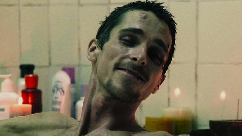 Christian Bale in bathtube The Machinist