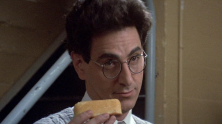 Harold Ramis and Twinkie in "Ghostbusters"