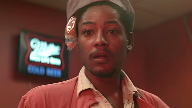A young Giancarlo Esposito as the Videoplayer in Maximum Overdrive