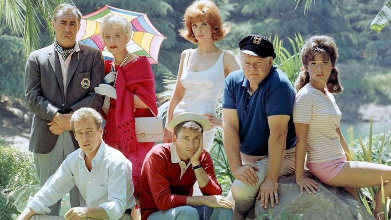 The cast of Gilligan's Island gathered for a set photo