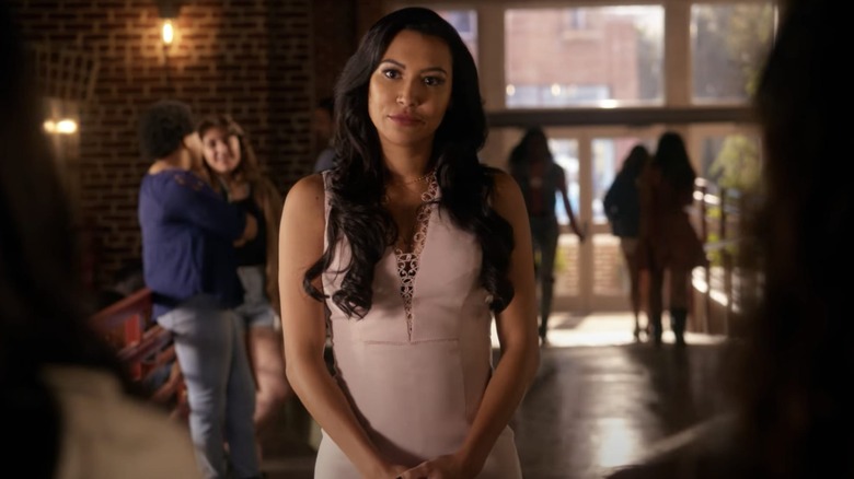 Naya Rivera as Collette Jones, walking toward students in Step Up: High Water