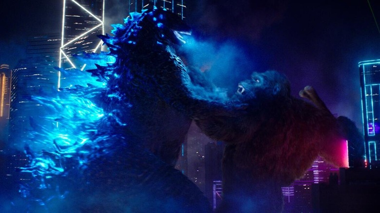 Godzilla vs Kong city punch