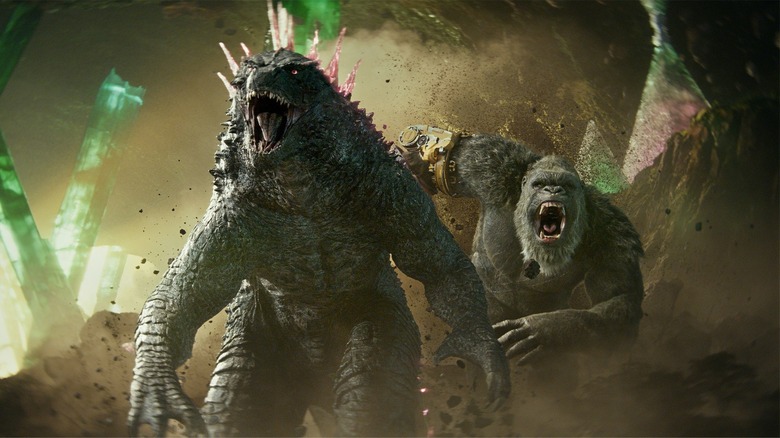 Godzilla x Kong The New Empire running scene 