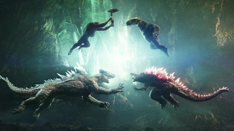 Kong jumped in the King of Scar and Gadzella in Shimo in Ghadzella x Kong: the new empire