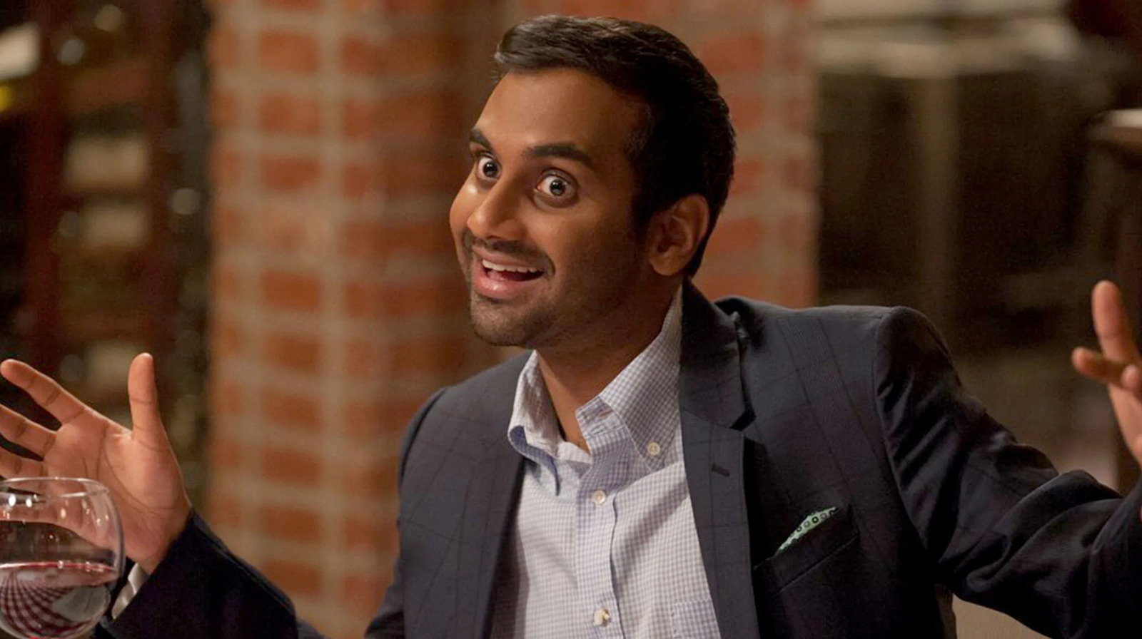 Good Fortune Footage Reaction Keanu Reeves Is Aziz Ansari's Literal