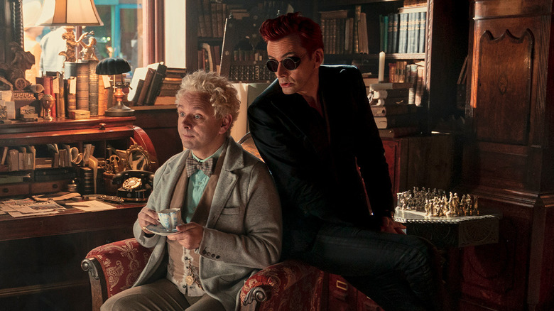 Good Omens' Aziraphale and Crowley talking