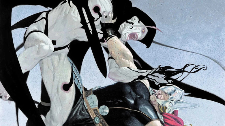 Gorr the God Butcher attacking Thor in Marvel Comics
