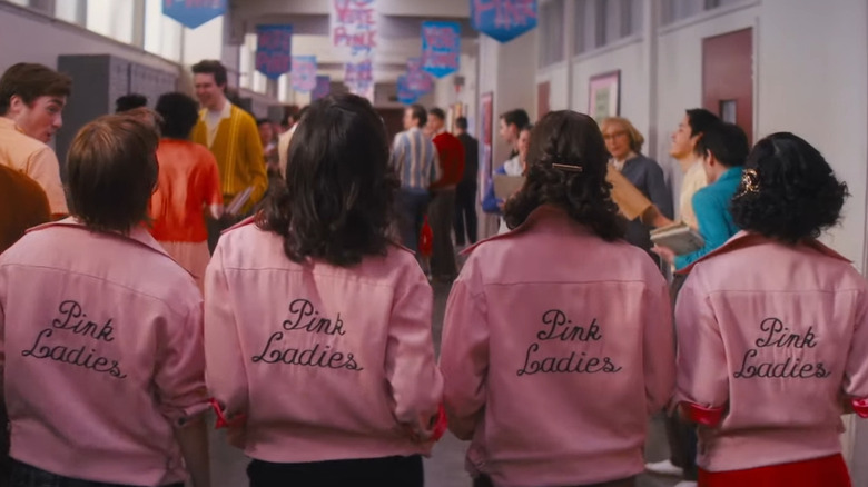 The iconic Pink Ladies jackets of Grease: Rise of the Pink Ladies