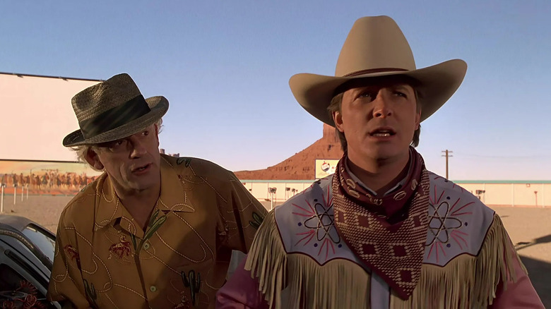 Christopher Lloyd and Michael J. Fox in Back to the Future Part III
