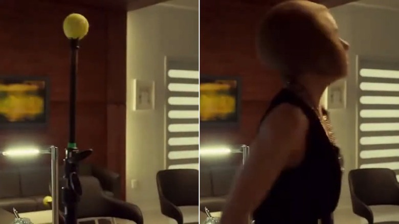 Rachel Duncan about to get slapped in Orphan Black