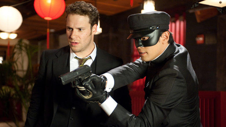 Seth Rogen and Jay Chou in The Green Hornet (2011)