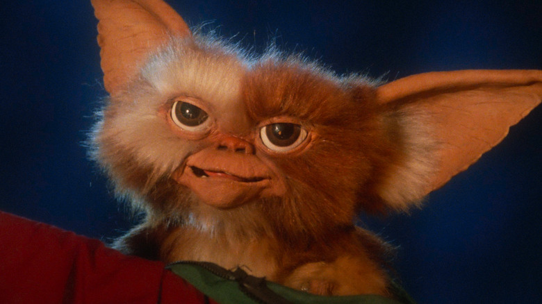 Gizmo with a sly smile in Gremlins