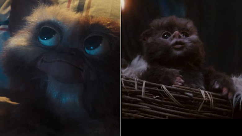 Gizmo from Gremlins and a baby Ewok from Return of the Jedi (Screenshots)