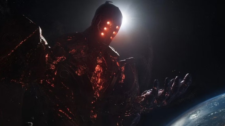 A Celestial hovers over Earth