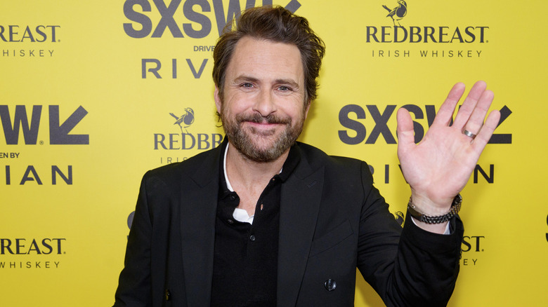 Charlie Day waving