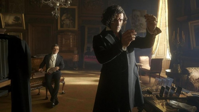 Harlander gives Victor something to think about in Frankenstein