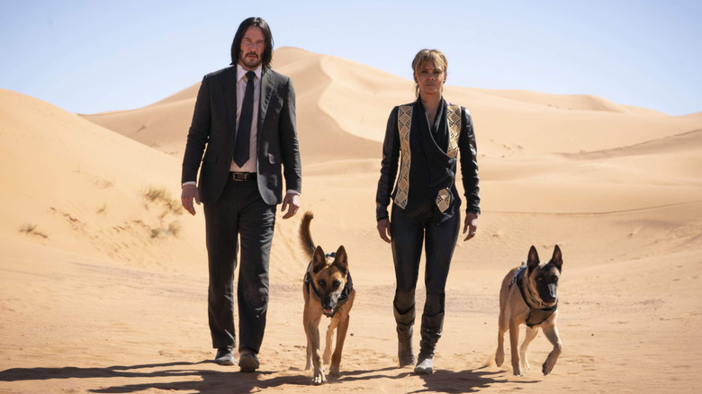 Halle Berry and Keanu Reeves in John Wick: Chapter 3 - Parabellum
