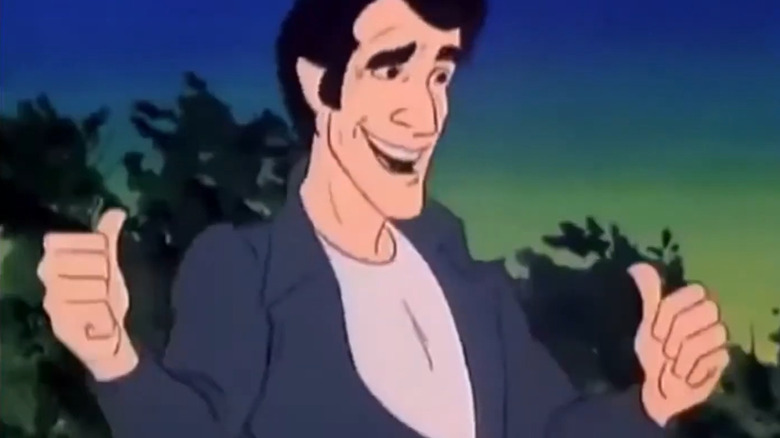 The Fonz has two thumbs in The Fonz and the Happy Days Gang