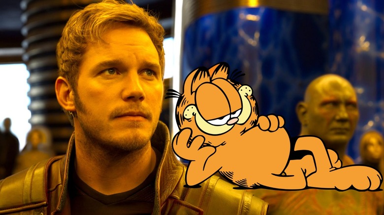Chris Pratt and Garfield the Cat